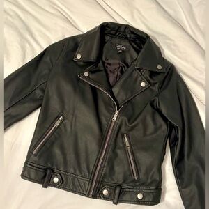 NWT Black Faux Leather Jacket